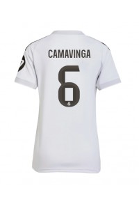 Fotbalové Dres Real Madrid Eduardo Camavinga #6 Dámské Domácí Oblečení 2025-26 Krátký Rukáv